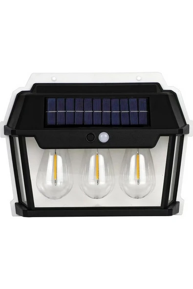 GoldSilver GOLD SİLVER 15W  GÜNEŞ ENERJİLİ SENSÖRLÜ  ARMATÜR 18650 Lİ PİL 1800MAH - Resim 2