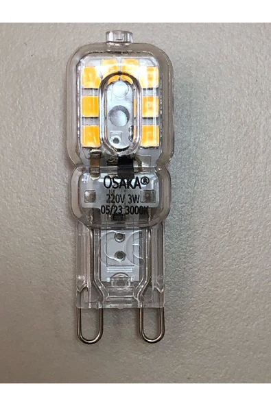 Osaka 3 ADET OSAKA DİMMER UYUMLU G9 LED  220V 3W  200 LÜMEN 3000KELVİN SARI - Resim 2