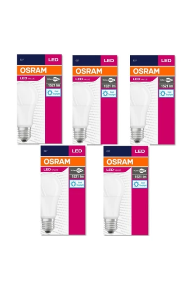 Osram Led 5'li Paket Cla 100 13w 1521 Lümen Beyaz Işık E27 Ampul ürün görseli 1