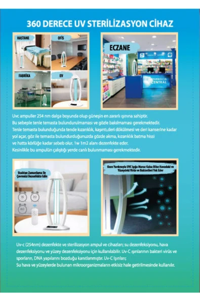 Ligtex Uzaktan Kumandalı Zaman Ayarlı 36w Uvc Lamba 254NM - 2