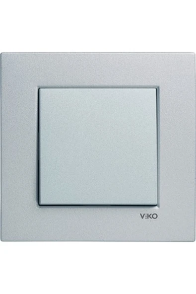 VİKO NOVELLA ANAHTAR GÜMÜŞ (ÇERÇEVE DAHİL) ürün görseli 1