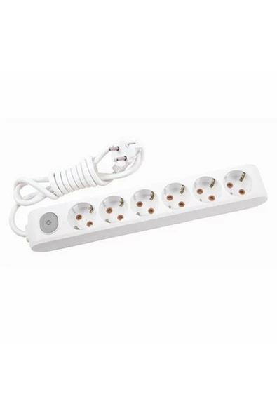 VİKO Multilet Altılı Priz Kablolu Anahtarlı Ç.K. 5 Mt 90117605 ürün görseli 1