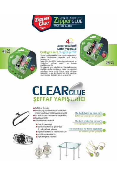 Zipper Glue ŞEFFAF YAPIŞTIRICI 8 GRAM ZİPPER GLUE İRAN YAPIŞTIRICISI - 3
