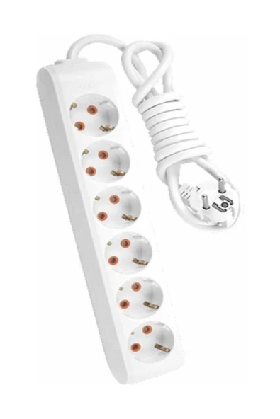 VİKO Multi-let 6'lı Topraklı Kablolu Çocuk Korumalı Grup Priz 5 Metre ürün görseli 1