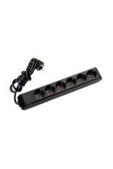 VİKO Multi Let Siyah 6'lı Topraklı Grup Priz 2m 90133602