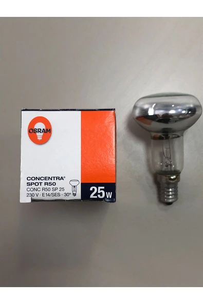 Osram 5 ADET R50 220V E 14 25W SPOT LAMBA - Resim 3