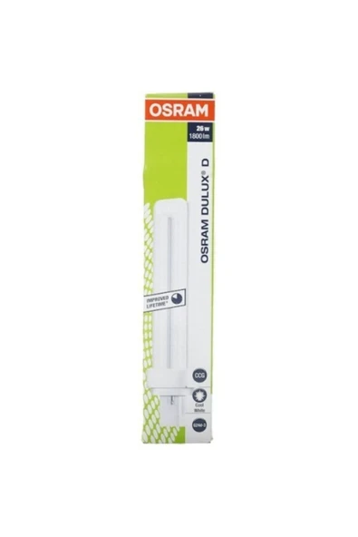 Osram 26w/827 Plc Ampül 2700k Günışığı 2 Pinli (X10 ADET) Boy:16.5cm ( 10w-13w-18w Yerine Olmaz ) - Resim 2