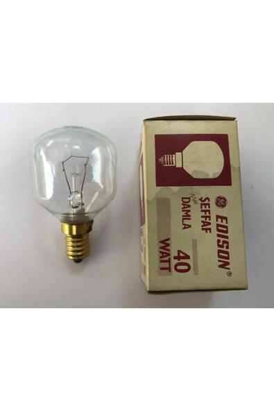GENERAL 3 ADET EDİSON E 14 40W ŞEFFAF MİN DAMLA - Resim 2
