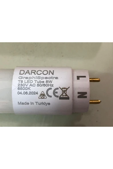 DARCON 60 CM  GRAPHICA LED DARCON GRAPHİSPECTRA 8W 6500K T8 LED - Resim 2