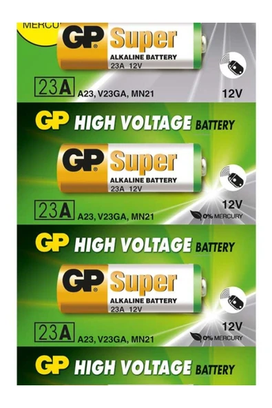 GP GP23A-C5 23A 12V Alkalin Spesifik 5'li Paket Pil Kumanda ürün görseli 1