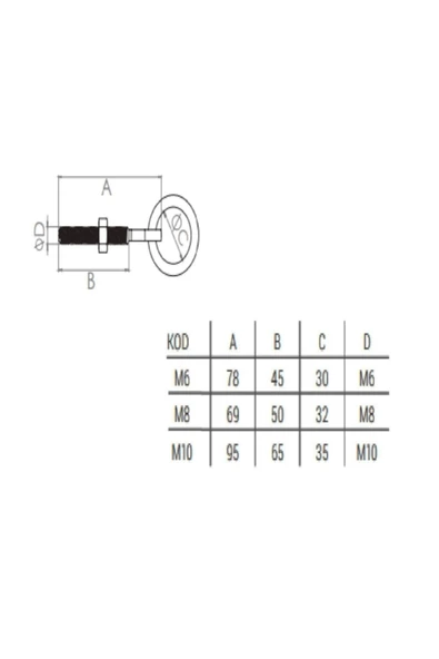 Beşel Halkalı Civata M10 - 2