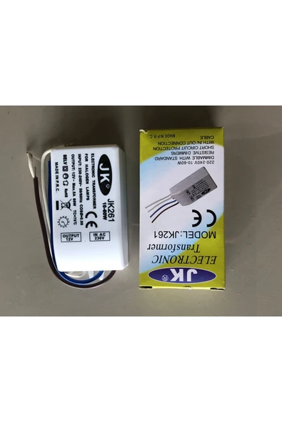 JK ELEKTRONİK TRAFO  Jk261  220V : 10-60w DIMMABLE ürün görseli 1