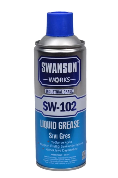 SWANSON WORKS Sıvı Gres Yağı Rulman Dişli Yağlama Zincir Yağlayıcı Sprey 400 Ml - Resim 2