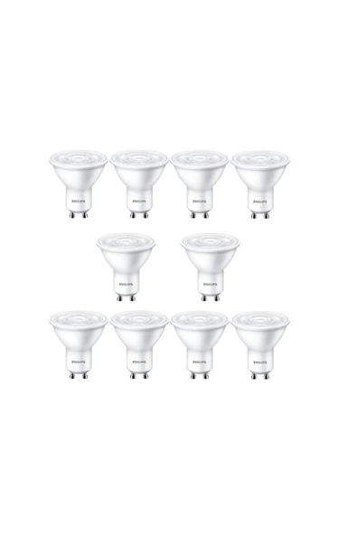 Philips Essential 4,7W 50W Gu10 LED Spot Ampul IlıkBeyaz Işık 4000K - 10 Adet - Resim 4