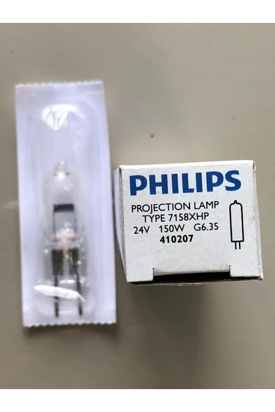 Philips 5 ADET PHILIPS 7158XHP  24V 150W G6,35 HALOJEN LAMBA