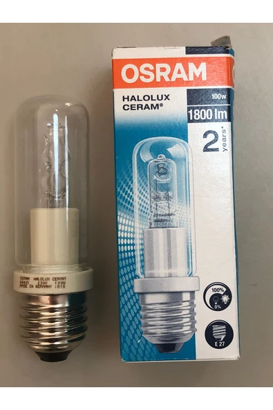 Osram E27 64401 ECO HALOLUX CERAM 230V 100W 1800 LÜMEN HALOJEN LAMBA