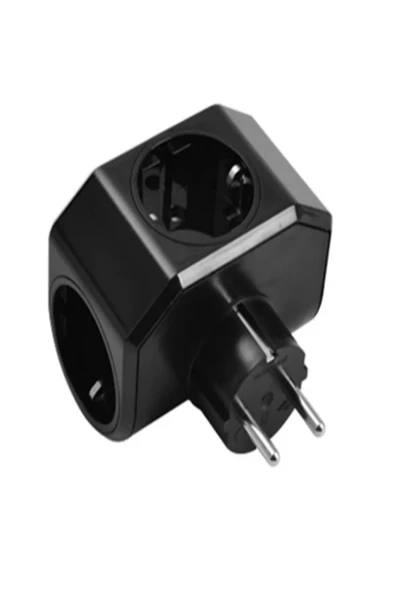 VİKO Yonca Üçlü Priz Siyah 90303300