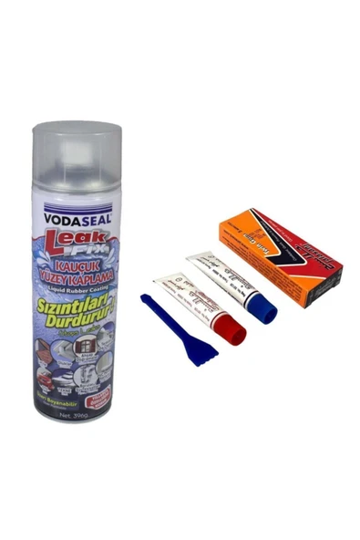 Vodaseal Leak Fix Su Sızdırmaz Sprey Şeffaf 396 gr Iran Yapıştırıcısı Epoksi Yapıştırıcı