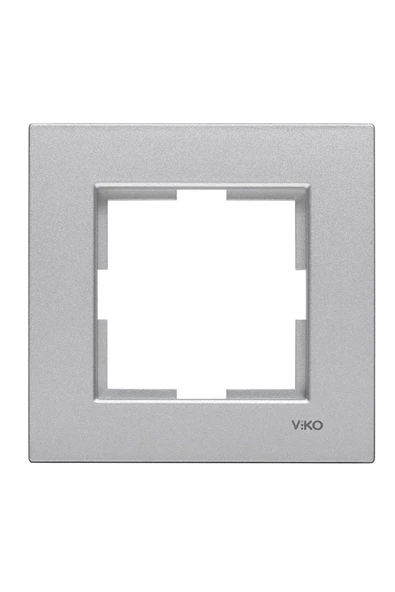 VİKO Novella Tekli Çerçeve Eloxal Gümüş
