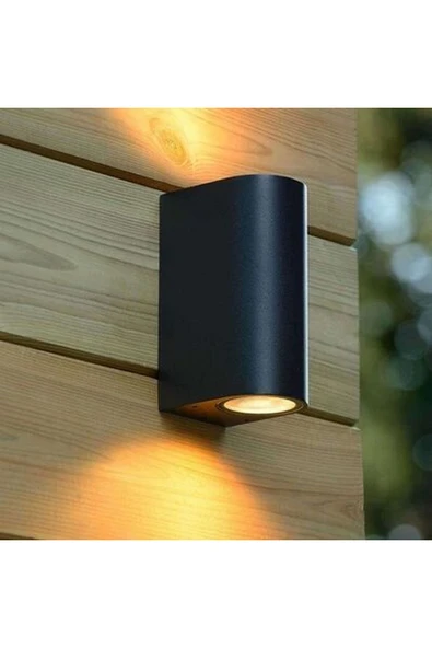 REAL LED ÇİFT YÖNLÜ DUVAR APLİK AMPÜLLER DAHİL  2 ADET PHILIPS 4,7W=50W  GU 10 LED  6500 KELVİN BEYAZ - Resim 2