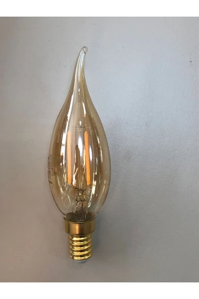 Osram 10 ADET 2,5W=22W=220 LÜMEN E14 RUSTİK KIVRIK LED BUJİ LAMBA ürün görseli 1