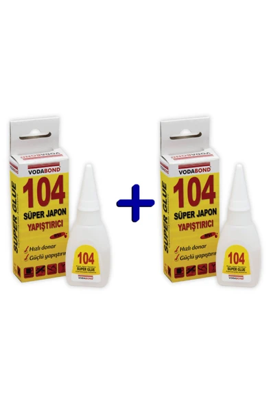 Vodabond 104 Süper Japon Yapıştırıcı - 2li Set
