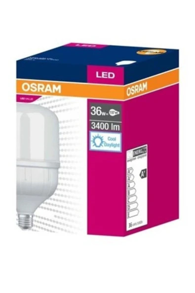 Osram Value 36w 865 E27 3400lm Clt Led Jumbo Torch Ampul ürün görseli 1