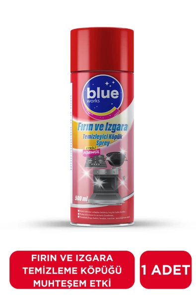 Blue Works Fırın ve Izgara Temizleyici Köpük - Anında Etki - Güçlü Leke Çıkarıcı - Kolay Kullanım - 500ML ürün görseli