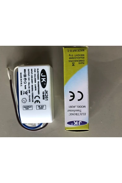 JK ELEKTRONİK TRAFO  Jk261  220V : 10-60w DIMMABLE - Resim 2