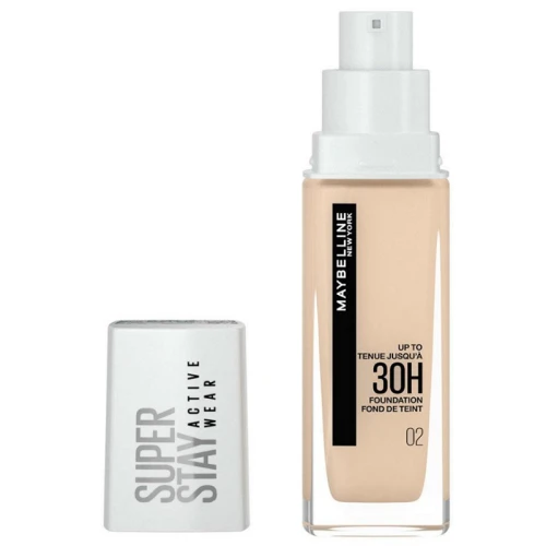 Maybelline Super Stay Active Wear 30H Fondöten 02 Naked Ivory 30 ml - Resim 2