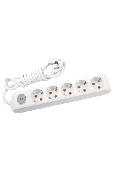 VİKO Multi-let 5'li Anahtarlı Topraklı Ç.k. Grup Priz - 2 Metre ürün görseli 1