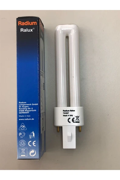 Radium 2 ADET PLS 7W/827 2P 400 LÜMEN 2700 KELVİN SARI LAMBA - Resim 3