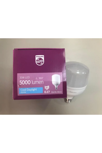 Philips TrueForce Core E 27 35W LED LAMBA 5000 LÜMEN 6500KELVİN BEYAZ 193X118X118mm ürün görseli 1