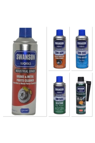 SWANSON WORKS Balata-motor-gres-silikon-benzin Katkı Bakım Set ürün görseli
