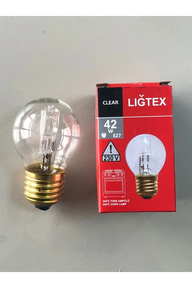 Ligtex 3 ADET 300° E 27 TOP FIRIN LAMBASI   42W=630 LÜMEN - 3