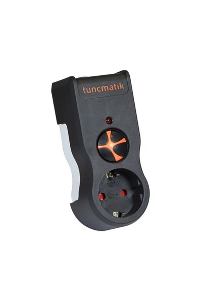 Tunçmatik Tekli Akım Korumalı Priz Siyah Powersurge Tsk5079