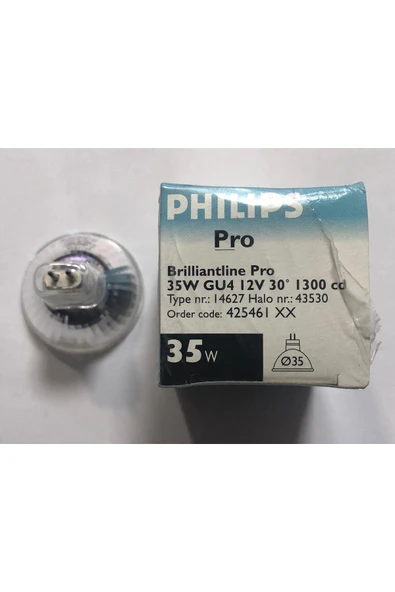 Philips 3 ADET PHILIPS 12V 35W MR 11 HALOJEN ÇANAK ÇAP:35mm - Resim 3