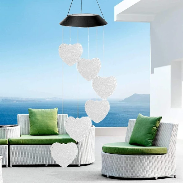 Greentech Güneş Enerjili Renk Geçişli Kristal Kalp Aydınlatma / GT-SL40 - Resim 11