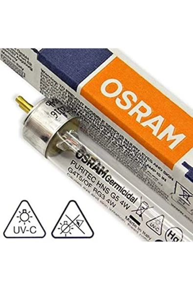 Osram 4w Tuv Uvc Floresan Mikrop Öldürücü Ampül Ve Armatür