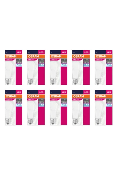 Osram Led Value 13w Beyaz Işık E-27 1521lm Ampul 10 Lu Paket ürün görseli 1