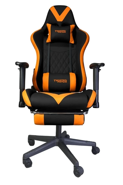 TWISTED MINDS TM8250-NO COMFORT E-SPOR OYUNCU KOLTUĞU - SİYAH / TURUNCU