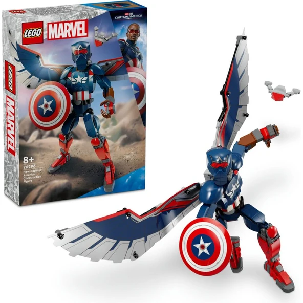 LEGO  Marvel 76296  Yeni Kaptan Amerika Yapım Figürü ürün görseli