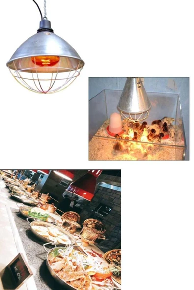 Ledvance 250w Infrared Kırmızı Ampul E27 Isıtıcılı Lamba Kırmızı Işık - Halogen Ampul - E27 - Mavi I - 4