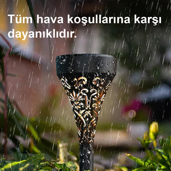 Greentech Güneş Enerjili Bahçe / Çim Aydınlatma 6 Adet / GT-SL17N - Resim 4