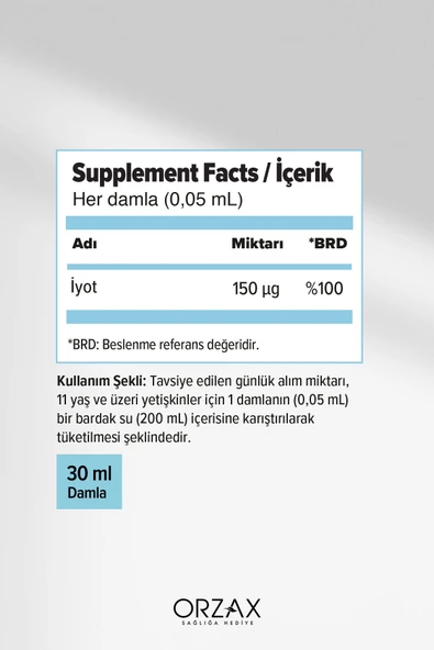 OCEAN IODINE 150 MCG DAMLA 30ML - Resim 2