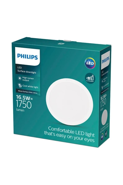 Philips 16.5w 4000k ılık Beyaz Meson 1750 Lümen Led Spot Armatür 165mm Dış, 150mm Delik Çapıdır ürün görseli