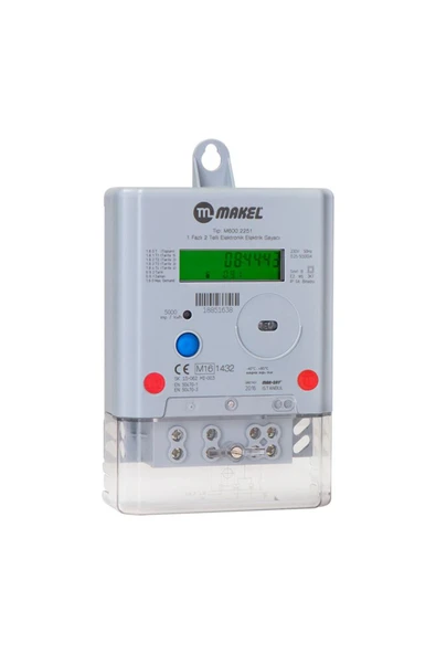 MAKEL MONOFAZE DİJİTAL SAYAÇ 5 100A ürün görseli 1