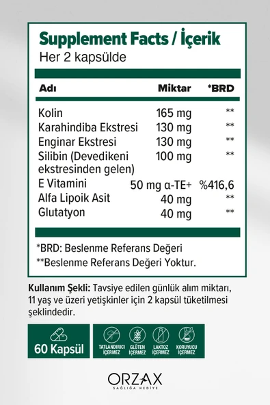 OCEAN HEPALEX KOLIN 60 KAPSUL - Resim 2