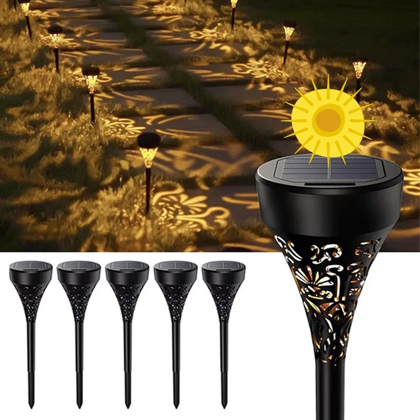 Greentech Güneş Enerjili Bahçe / Çim Aydınlatma 6 Adet / GT-SL17N - Resim 9