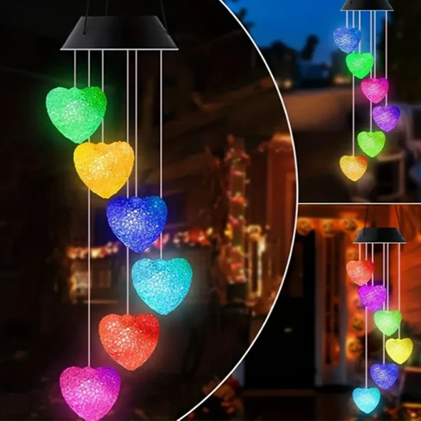 Greentech Güneş Enerjili Renk Geçişli Kristal Kalp Aydınlatma / GT-SL40 - Resim 10